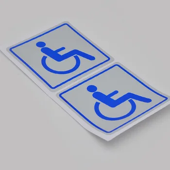  2 Adet Araba Rozeti Sticker Kamyon Yapışkanlı Çıkartmaları Evrensel Tekerlekli Sandalye