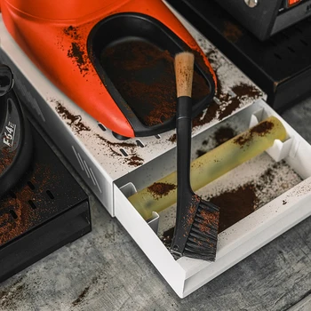  Kahve Makinesi Temizleme Fırçası, Toz Espresso Değirmeni Fırça Aksesuarları Fasulye Tahıl Kahve Aracı Barista Ev Mutfak