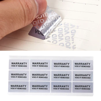  100 adet Güvenlik Sızdırmazlık Sticker Garanti Koruma Sticker (40mm * 20mm) Kurcalamaya Dayanıklı Geçersiz Etiket Çıkartmaları Ofis Malzemeleri