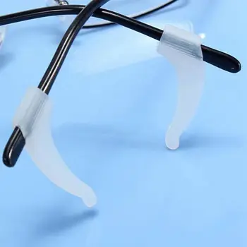  Kilit tutamak Gözlük Aksesuarları kaymaz Kulak Kancası Silikon Gözlük Kulak Kancası Gözlük Kulak Kancası Spor Gözlük Kulak Kancası