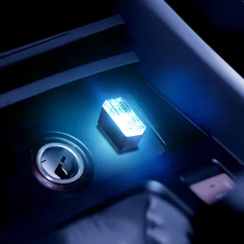  Mini USB LED araba ışık otomatik atmosfer Neon ışık için Chevrolet Cruze Aveo Lacetti Captiva Cruz Niva kıvılcım Orlando Epica yelken