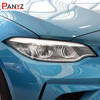  BMW için M2 F87 Rekabet CS 2016-OnCar Far koruyucu film Far Tonu Arka Lambası Şeffaf Füme Siyah TPU Etiket