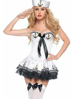  Denizci kostüm Robin kostüm kadınlar seksi kostüm Cosplay Cadılar Bayramı