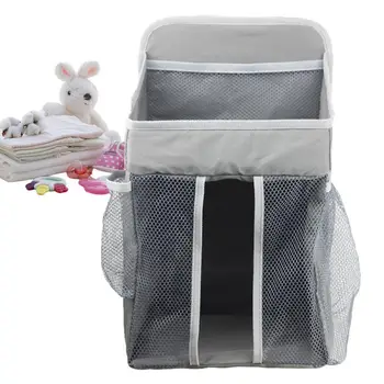  Beşik saklama çantası Beşik Bezi Organizatör Kanca Ve Askıları İle Yeniden Kullanılabilir Büyük Kapasiteli Bebek Bezi Çantası hastane yatağı Ev Ranza