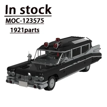  MOC - 123575 Siyah Araba Montaj Ekleme Yapı Taşı Modeli * 1921 Parçaları Yapı Taşları Çocuk Noel Özel Gün Hediye Oyuncaklar