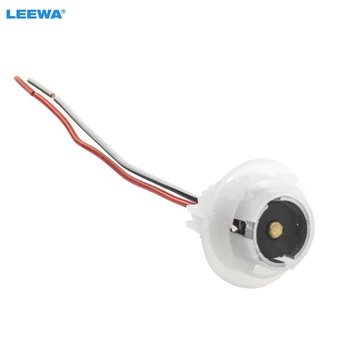  LEEWA 20 adet Araba Oto 1156/7506 / BA15S LED Lamba Ampuller Dönüş sinyal ışıkları Soket soket kablo demeti Adaptörü ile Tel # CA7648