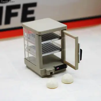  1 ADET Bebek Evi Minyatür Marketten Kahvaltı ısıtma yalıtım kabini Modeli Oyuncak Mini Gıda Vitrin Aksesuar