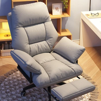  Recliner Ergonomik büro sandalyeleri Bilgisayar Döner Vanity El Rahat büro sandalyeleri Sevimli Yatak Odası Sillas Oyun Ofis Mobilyaları