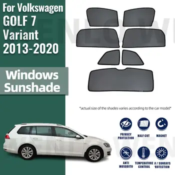  Volkswagen VW Golf 7 Varyant Golf7 2013-2020 araba güneşliği Manyetik Ön Cam Perde Arka Yan Pencere Güneş Gölge Siperliği