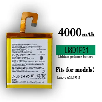  L18D1P31 Için Yüksek Kalite Yedek Pil Lenovo TAB E7-7104 A7 L19111 4000 mAh Cep Telefonu Büyük Kapasiteli Bateria