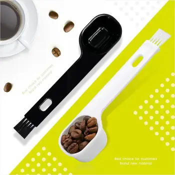  Kahve Fırçası Kaşık Kafa Kullanımlık Taşınabilir Espresso Kahve Makinesi Fırça Kahve Kiri Değirmeni Mutfak Ev Aletleri