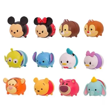  Disney Orijinal Tsum Tsum Serisi Buzdolabı Sticker Sevimli Mini Bebek Disney Karakterleri Kawaii Anime Figürü Odası Dekor Figürler