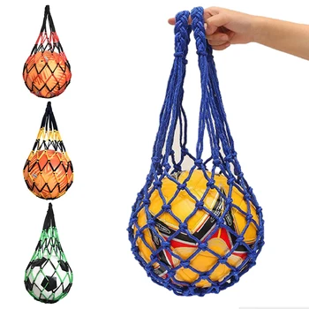  Futbol Net Çanta Naylon Kalın saklama çantası Tek Top Taşıma Taşınabilir Ekipman Açık Spor Futbol Basketbol Voleybol Çantası
