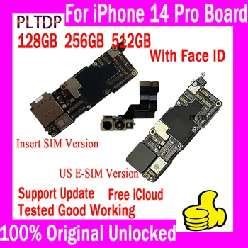  Orijinal Unlocked iPhone 14 PRO Anakart / No Yüz KİMLİĞİ Anakart Ücretsiz iCloud Testi İyi Mantık Kurulu Hiçbir KİMLİK Hesap Plakası