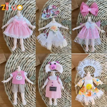  BJD oyuncak bebek giysileri 1/8 Bebek Giyinmek Bebek Kızlar için moda elbise Etek Oyuncak Bebek Aksesuarları Çocuk Oyuncakları Hediye oyuncak bebek giysileri 16cm