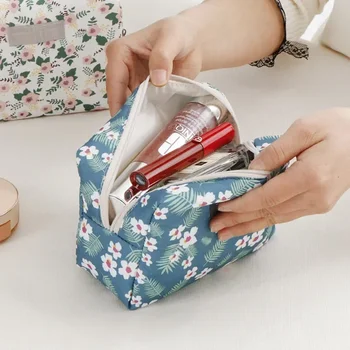  Yeni Kozmetik Saklama Çantası Sevimli Mini Taşınabilir Carry-on Kızlar Tuvalet Saklama Çantası Seyahat Güzellik Organizatör Çiçek Çanta Makyaj Çantaları