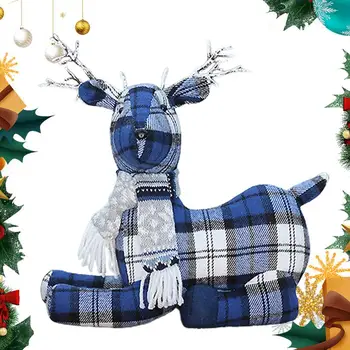  Merry Christmas Elk Dolması Hayvan Evrensel Yumuşak Kumaş Peluş oyuncak bebekler Tatil Festivali Malzemeleri çocuklar çocuklar ve kadınlar İçin