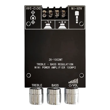  ZK-1002MT 5.0 Bluetooth güç amplifikatörü Kurulu 100W Kanal Amplifikatör Kurulu parça kiti İçin Kısa Devre Koruması İle Ses Kutusu