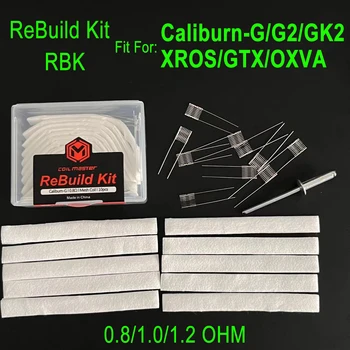  5/3/1 Kutu Kaliburn G Rebuild Kiti Dekor GTX/Kaliburn/OXVA / Xlım / XROS Direnci Örgü Tel 1.2/1.0/0.8 OHM DIY Yedek RBK