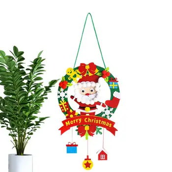  Noel çelenk benzersiz noel çelenk ışıkları ile el yapımı çelenk DIY asılı çelenk kapı pencere için büyük tatil hediyeler