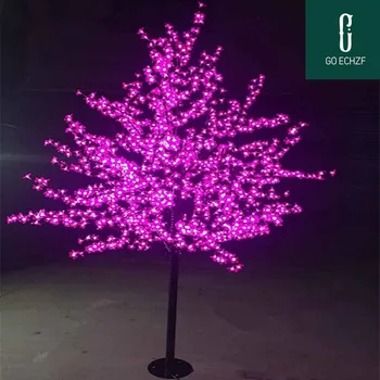  LED yapay kiraz çiçeği ağacı ışık noel ışık 1152 adet LED ampuller 2 m/6.5 ft yükseklik 110 / 220VAC yağmur geçirmez dış mekan kullanımı