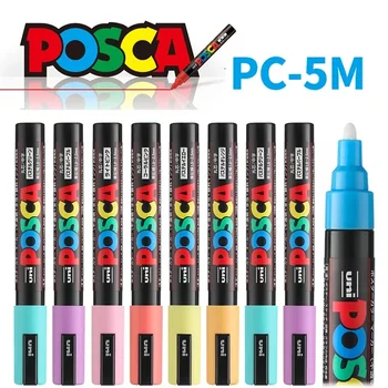  1 adet Uni POSCA işaretleyici kalem PC-5M graffiti boya kalemi poster reklam graffiti sanat boyama