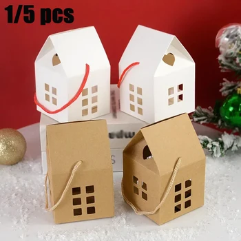  Noel hediyesi Kutuları Çikolata Şeker kurabiye ambalaj kutusu Çantası Noel Partisi Süslemeleri Ev için Yeni Yıl 2024