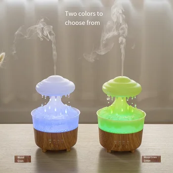  Yağmur Damlası Hava Nemlendiriciler uçucu yağ Mini Parfüm AROMA YAYICI Uzaktan Kumanda Mist Maker Su Sisleyici Ev Yatak Odası için 가습기
