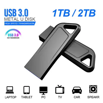  2023 Yeni yüksek hızlı USB flash sürücü 2TB 1TB Metal USB bellek çubuğu 512GB USB 3.0 PenDrive 128GB USB bellek Disk Tablet Laptop İçin
