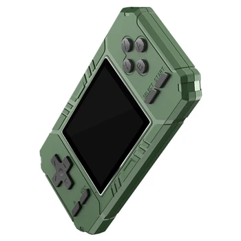  Retro Taşınabilir Mini elde kullanılır oyun konsolu 8-Bit 3.0 İnç Renkli Ekran LCD Oyun Oyuncu Dahili 500 Oyunları-Yeşil