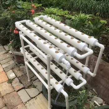  DIY Ev Bahçe Balkon Sebze Ekici Tarım Sera Kapalı Dikey PVC Boru NFT topraksız yetiştirme sistemi