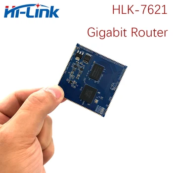  1 GigE Gigabit Ethernet HLK-7621 GbE Yönlendirici modülü Openwrt Sürümü ile MT7621A yonga seti USB2.0/3. 0