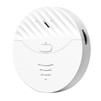  2X Tuya Akıllı Wifi Alarm Kapı Ve Pencere Titreşim Sensörü Güvenlik Koruma Uyarısı Alexa İle Çalışır, Akıllı Yaşam (Beyaz)